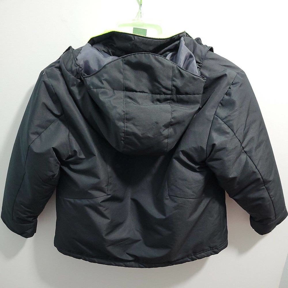 Champion Kids Black & Lime Green 3in1 Puff Jacket Size XS(4-5) 32423-0582 - Picture 7 of 9